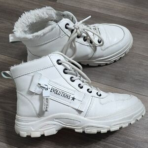 Evolutions Women's White High-Top Sneakers